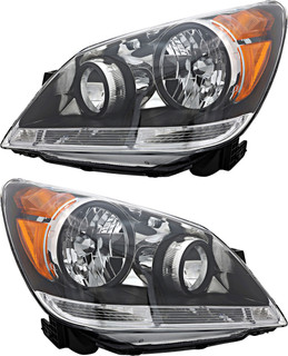 2008-2010 Honda Odyssey Headlights Driver Left and Passenger Right Side Halogen