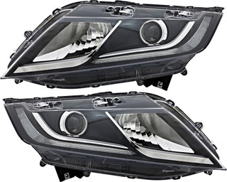 2018-2021 Honda Odyssey Headlights Driver Left and Passenger Right Side Halogen With Daytime Running Lights