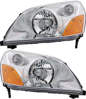 2003-2005 Honda Pilot Headlights Driver Left and Passenger Right Side Halogen