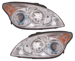 2009 Hyundai Elantra Wagon Headlights Driver Left and Passenger Right Side Halogen