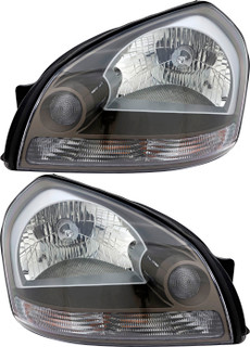 2005-2008 Hyundai Tucson Headlights Driver Left and Passenger Right Side Halogen