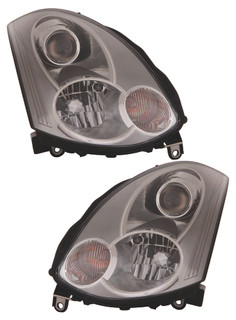 2006-2007 Infiniti G35 Coupe Headlights Driver Left and Passenger Right Side HID/Xenon
