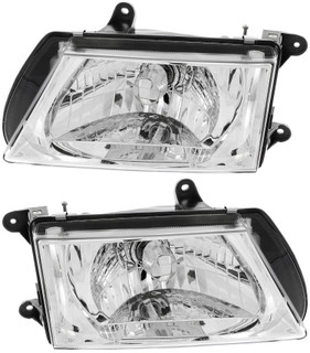 2004-2005 Isuzu Rodeo Headlights Driver Left and Passenger Right Side Halogen