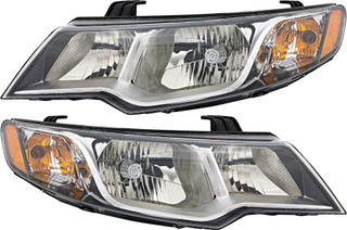 2010-2012 Kia Forte Koup Headlights Driver Left and Passenger Right Side Halogen