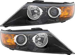 2011-2013 Kia Sorento Headlights Driver Left and Passenger Right Side Halogen