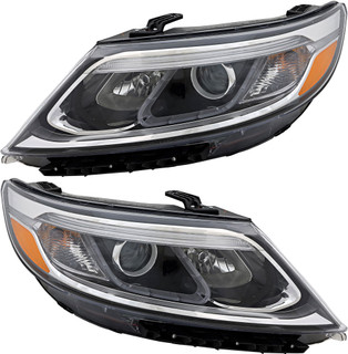2014-2015 Kia Sorento LX Headlights Driver Left and Passenger Right Side Halogen