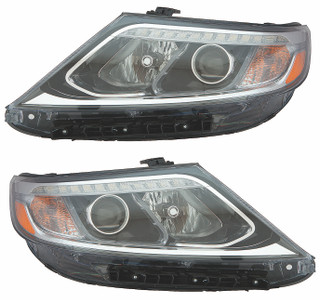 2014-2015 Kia Sorento EX/SX Headlights Driver Left and Passenger Right Side Halogen