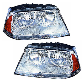 2003-2005 Lincoln Aviator Headlights Driver Left and Passenger Right Side HID/Xenon