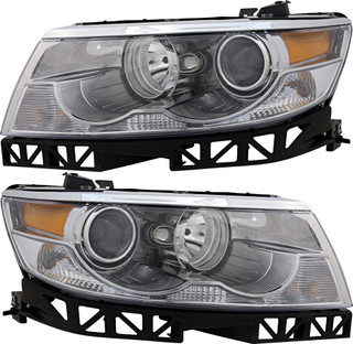 2006-2009 Lincoln Zephyr Headlights Driver Left and Passenger Right Side Halogen
