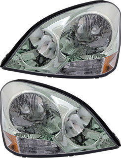 2001-2003 Lexus LS430 Headlights Driver Left and Passenger Right Side HID/Xenon
