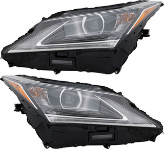 2016-2019 Lexus RX350 Headlights Driver Left and Passenger Right Side Halogen Canada Built