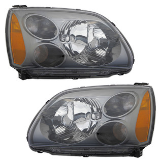 2009 Mitsubishi Galant Headlights Driver Left and Passenger Right Side Halogen