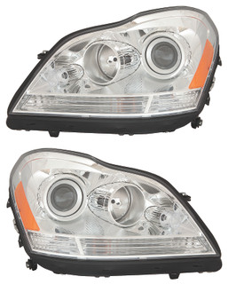 2007-2012 Mercedes Benz G Class Headlights Driver Left and Passenger Right Side Halogen