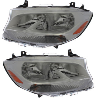 2019-2021 Mercedes Benz Sprinter 2500 Headlights Driver Left and Passenger Right Side Halogen