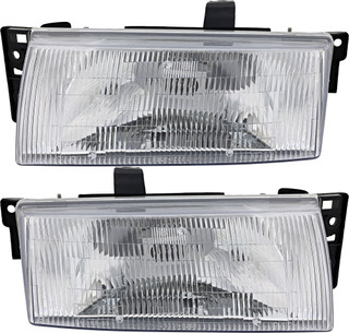 1991-1996 Mercury Tracer Headlights Driver Left and Passenger Right Side Halogen
