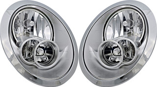 2005-2008 Mini Cooper Headlights Driver Left and Passenger Right Side Halogen