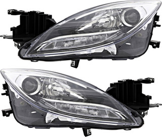 2012-2013 Mazda 6 Headlights Driver Left and Passenger Right Side Halogen