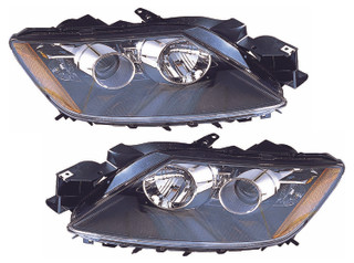 2009 Mazda CX-7 Headlights Driver Left and Passenger Right Side Halogen