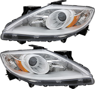 2010-2012 Mazda CX-9 Headlights Driver Left and Passenger Right Side Halogen