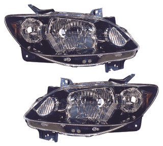 2004-2006 Mazda MV Headlights Driver Left and Passenger Right Side Halogen