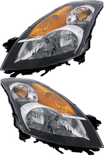 2007-2009 Nissan Altima Headlights Driver Left and Passenger Right Side Halogen