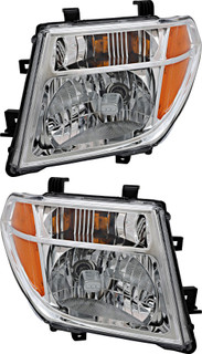 2005-2007 Nissan Pathfinder Headlights Driver Left and Passenger Right Side Halogen