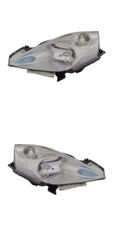 2015-2017 Nissan Leaf Headlights Driver Left and Passenger Right Side Halogen