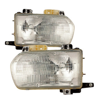 1996-1998 Nissan Pathfinder Headlights Driver Left and Passenger Right Side Halogen