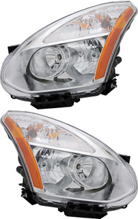 2008 Nissan Rogue Headlights Driver Left and Passenger Right Side HID/Xenon