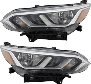 2020-2021 Nissan Sentra S/SV Headlights Driver Left and Passenger Right Side Halogen