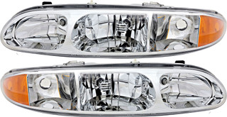 1999-2004 Oldsmobile Alero Headlights Driver Left and Passenger Right Side Halogen