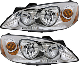 2005-2010 Pontiac G6 Headlights Driver Left and Passenger Right Side Halogen