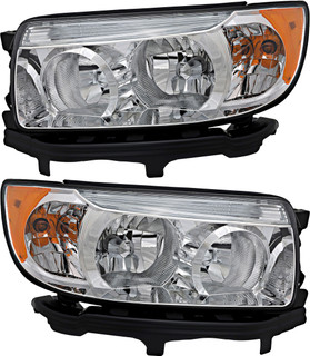 2006-2008 Subaru Forester Headlights Driver Left and Passenger Right Side Halogen