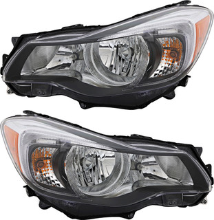 2012-2013 Subaru Impreza Headlights Driver Left and Passenger Right Side Halogen