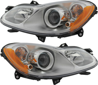 2010-2012 Smart Fortwo Headlights Driver Left and Passenger Right Side Halogen