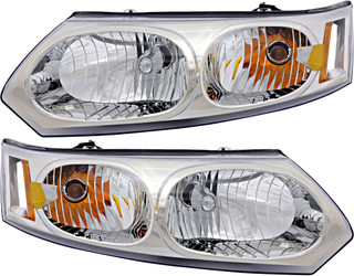 2003-2007 Saturn Ion Headlights Driver Left and Passenger Right Side Halogen GM2502231,GM2503231