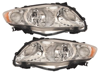 2009-2011 Toyota Corolla Headlights Driver Left and Passenger Right Side Halogen Japan Built