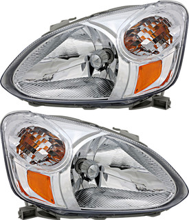 2003-2005 Toyota Echo Headlights Driver Left and Passenger Right Side Halogen