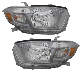2010 Toyota Highlander Sport Headlights Driver Left and Passenger Right Side Halogen USA Built
