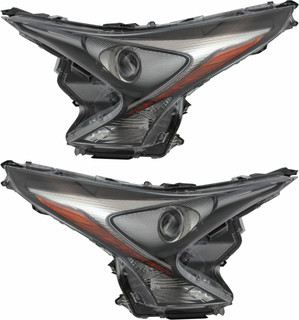 2016-2018 Toyota Prius Headlights Driver Left and Passenger Right Side HID/Xenon