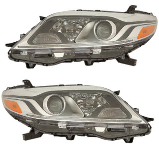 2015-2020 Toyota Sienna Headlights Driver Left and Passenger Right Side HID/Xenon