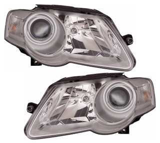 2006-2010 Volkswagen Passat Headlights Driver Left and Passenger Right Side Halogen