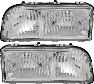 1993-1997 Volvo 850 Headlights Driver Left and Passenger Right Side Halogen VO2502101,VO2503101