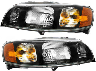 2001-2004 Volvo S60 Headlights Driver Left and Passenger Right Side Halogen