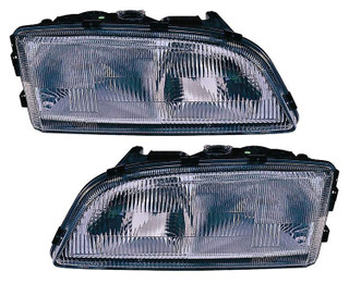 1998-2000 Volvo V70 Headlights Driver Left and Passenger Right Side Halogen