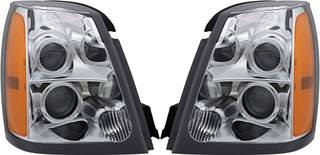 2004-2009 Cadillac SRX Headlights Driver Left and Passenger Right Side Halogen