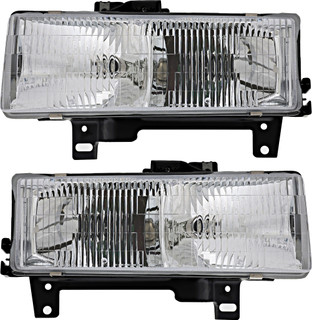 1996-2002 Chevrolet Express Headlights Driver Left and Passenger Right Side Halogen