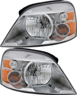 2004-2007 Mercury Monterey Headlights Driver Left and Passenger Right Side Halogen