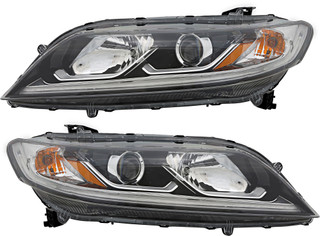 2016-2017 Honda Accord Coupe LX-S Headlights Driver Left and Passenger Right Side Halogen