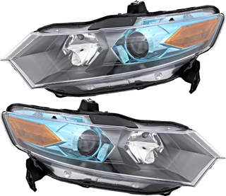 2010-2011 Honda Insight Headlights Driver Left and Passenger Right Side Halogen